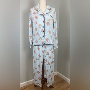 Honeydew NWT FLAW Quiet Night Sky Blue Waffles PJ Set Size Small